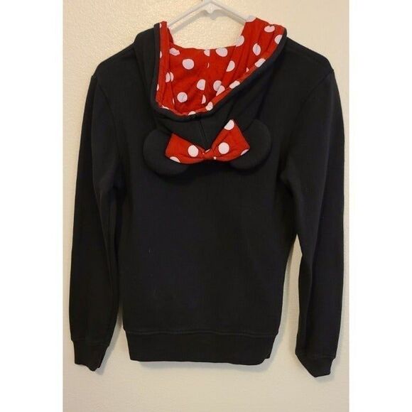Disneyland Parks limited Edt. Hooded Sweatshirt collectors Minnie Mouse Ears MED - Picture 2 of 5
